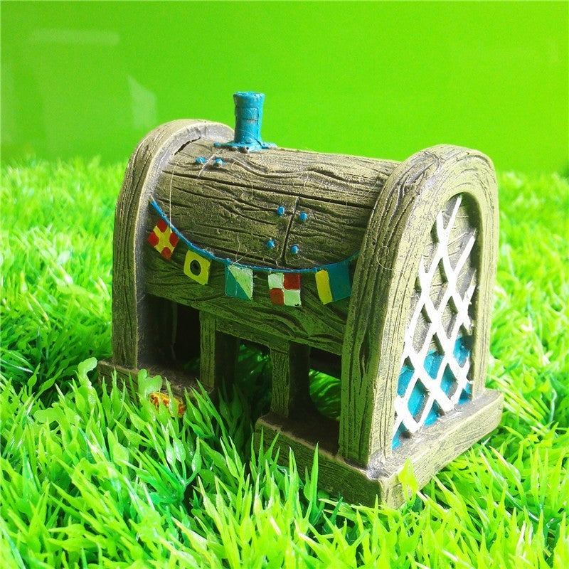 Resin Aquarium Fish Tank Landscaping Cartoon Ornaments
