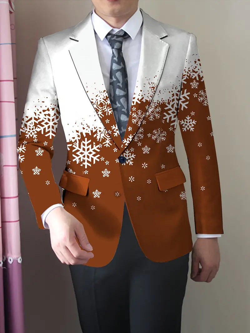 Relaxed Fit Men's Lounge Suit Polyester Blend Plus Size