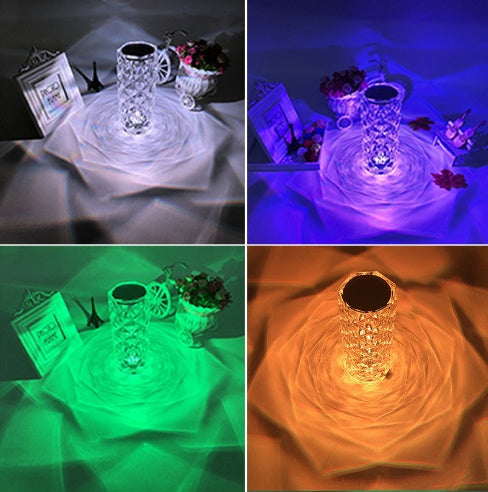 Rechargeable Acrylic Diamond Table Lamp With Remote Control