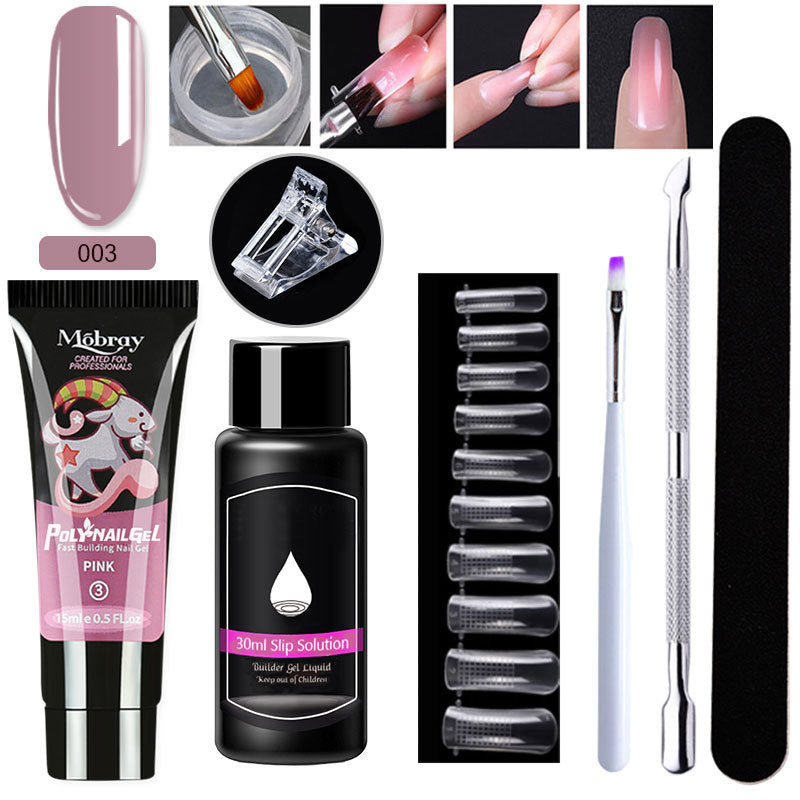 Resin Nail Art Extender Set 7-Piece For Nail Lengthening