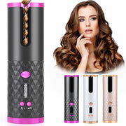 Rechargeable Ceramic Automatic Hair Curler With LCD