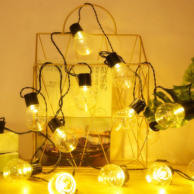 Plastic Ball Outdoor LED String Lights 5m 20 LED Waterproof