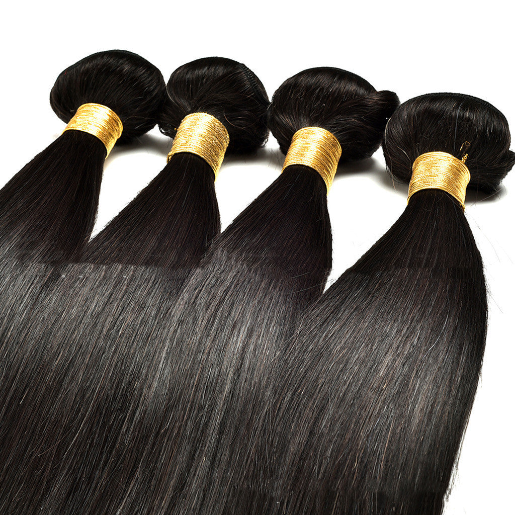 Real Human Hair Extension Natural Straight For Daily Wear