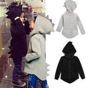 Boys Dinosaur Hooded Cotton Blend Jacket Regular Fit
