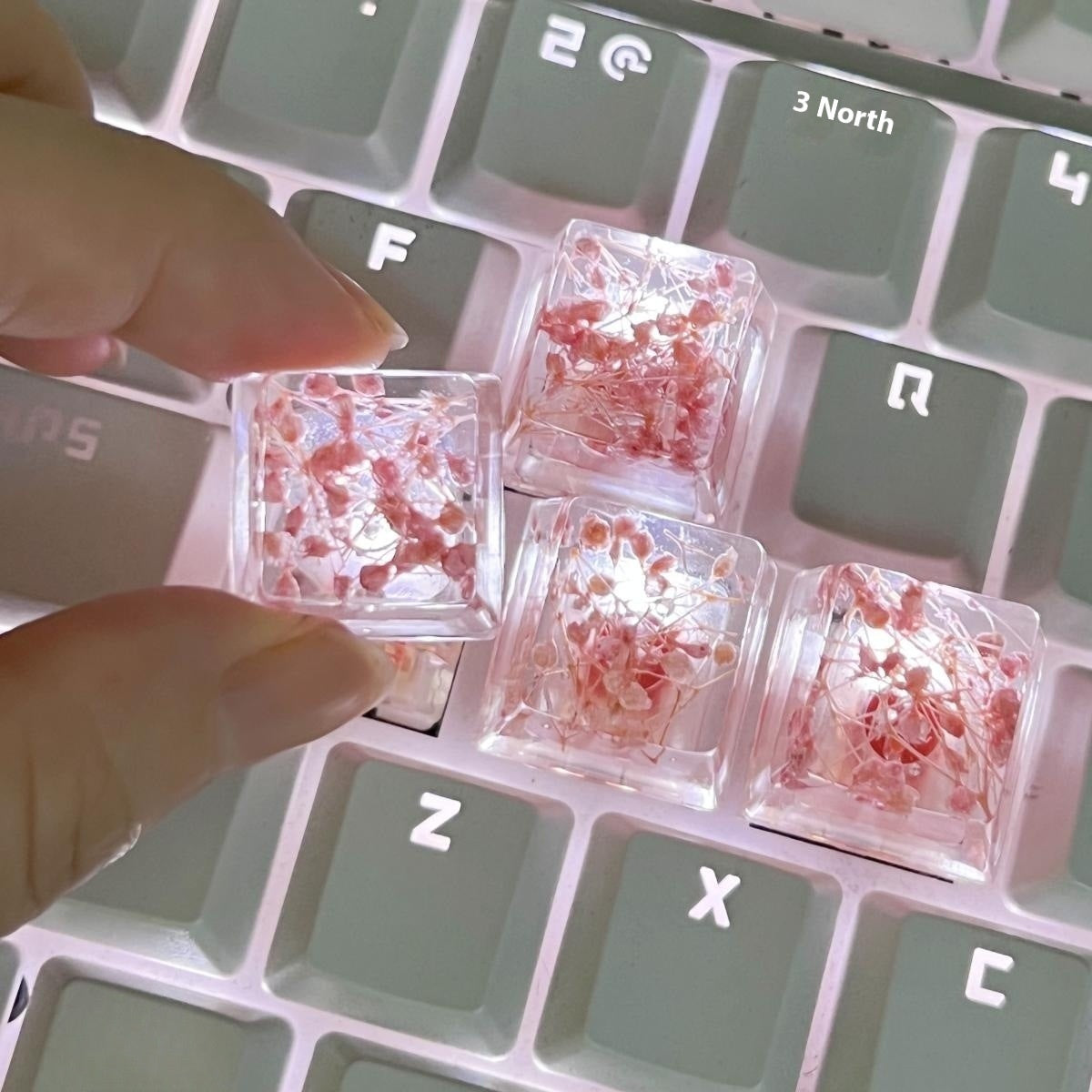 Resin Starry Sky Keycap – High Transparency Mechanical Keyboard Keycap