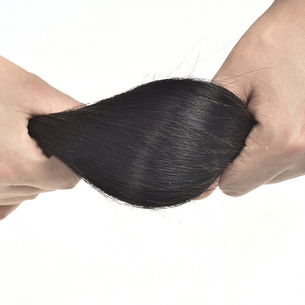 Real Human Hair Extension Natural Straight For Daily Wear