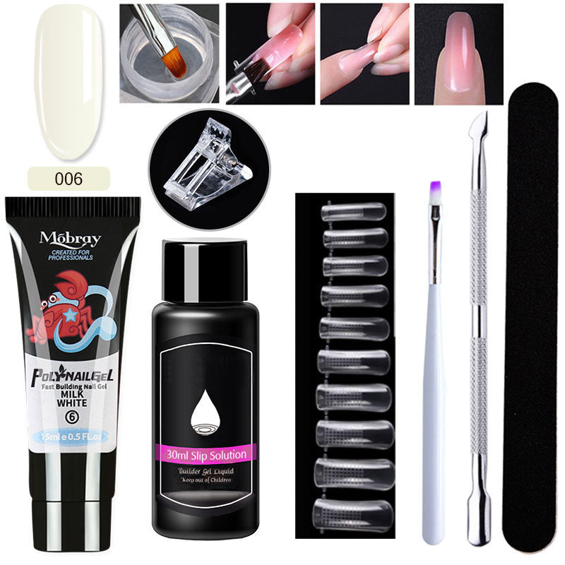 Resin Nail Art Extender Set 7-Piece For Nail Lengthening