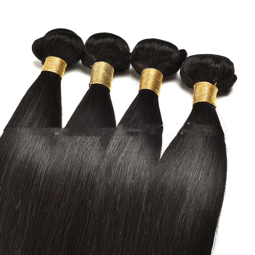 Real Human Hair Extension Natural Straight For Daily Wear