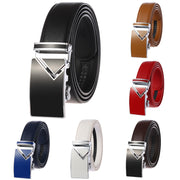Men's Cowhide Belt With Retro Automatic Buckle Regular