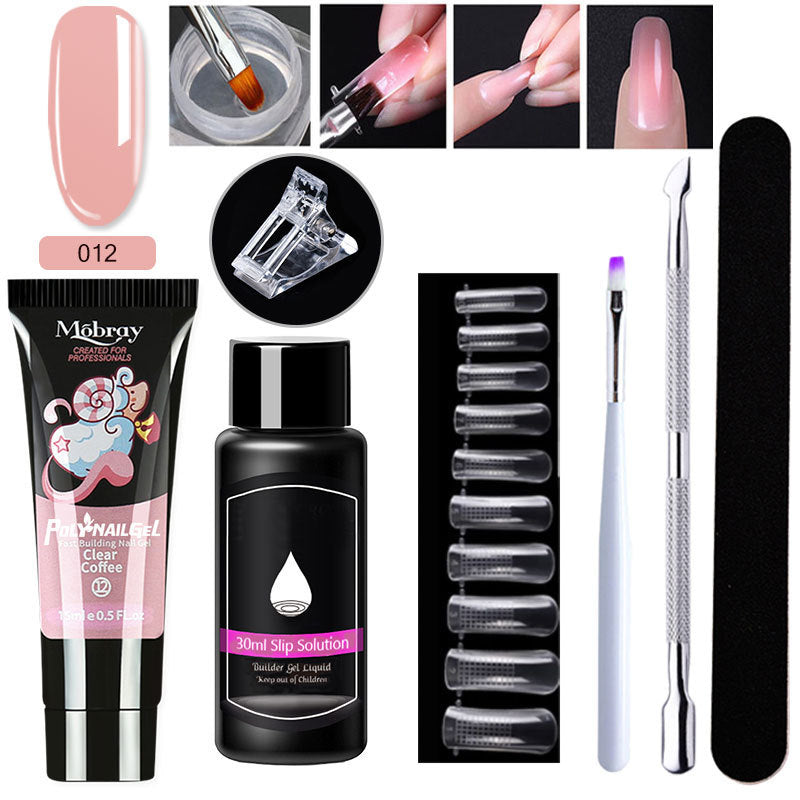 Resin Nail Art Extender Set 7-Piece For Nail Lengthening