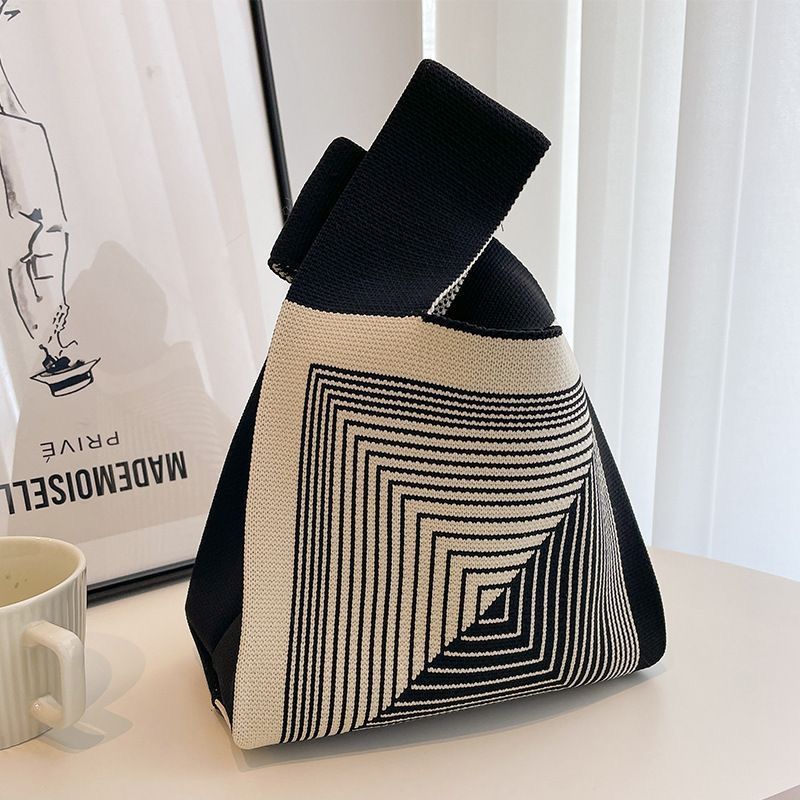 Womens Polyester Bucket Bag Handheld Purse Casual Everyday