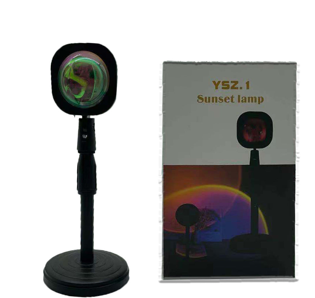 Rechargeable Rainbow Sunset Projection Lamp Aluminum