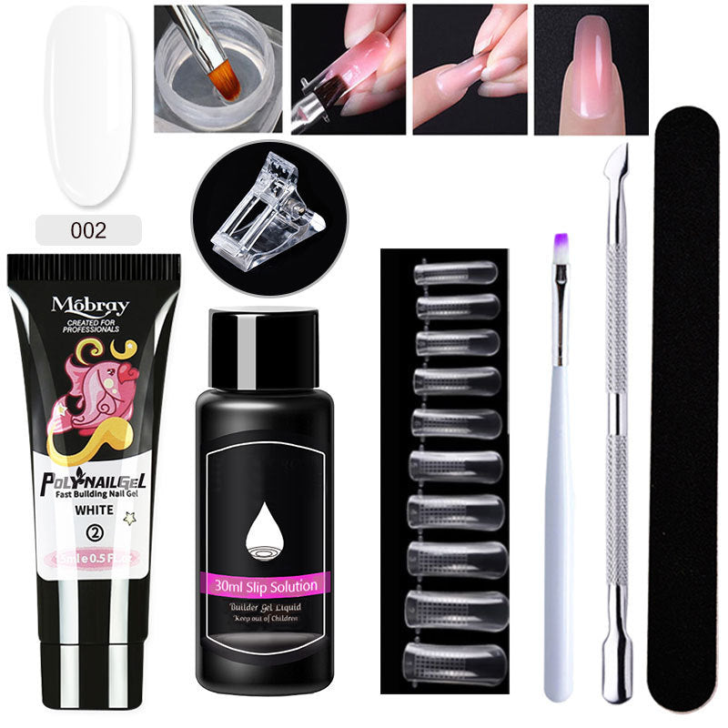 Resin Nail Art Extender Set 7-Piece For Nail Lengthening