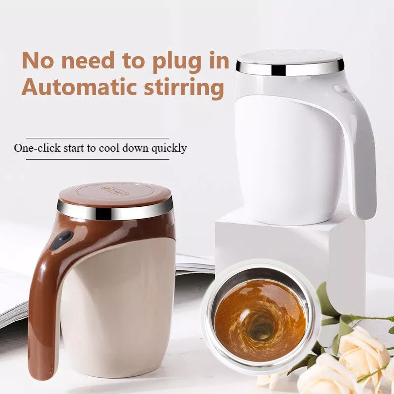 Rechargeable Stainless Steel Automatic Stirring Coffee Cup