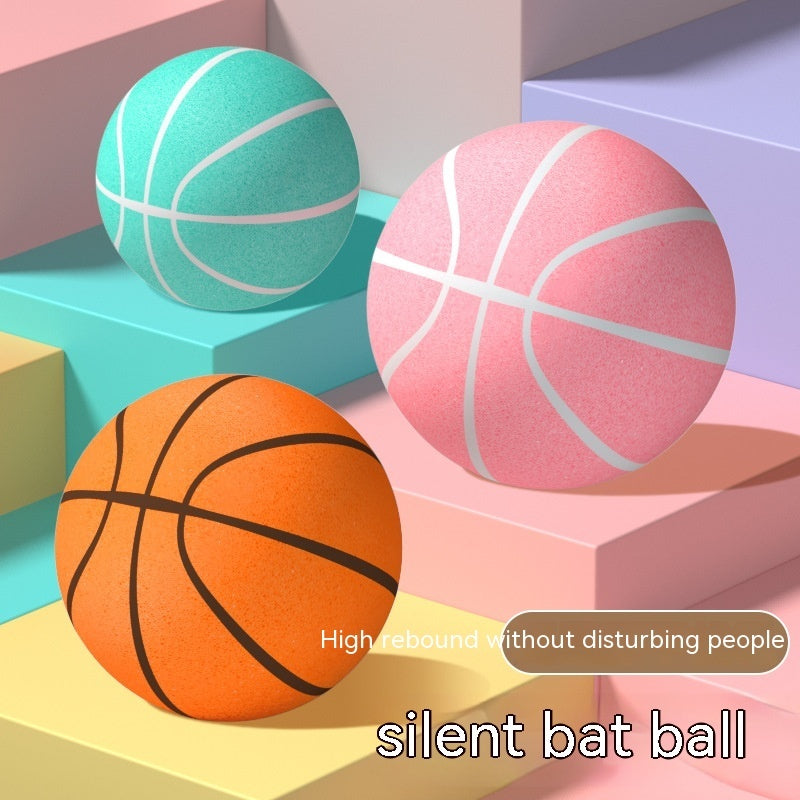 Home Indoor Toddler Elastic Ball Toy – Silent Racket Basketball for Kids
