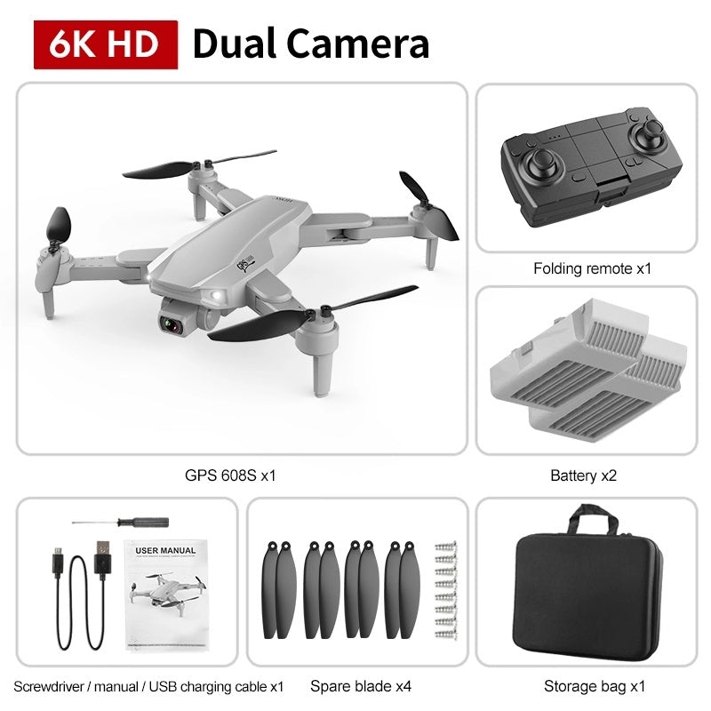GPS Dual Camera Drone – High-Definition Quadcopter with Remote Control