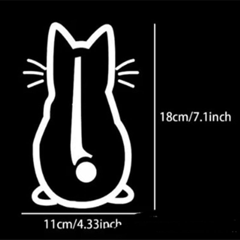 Personalized Cute Cat Shape Wiper Decoration Sticker – Fun Car Accessories