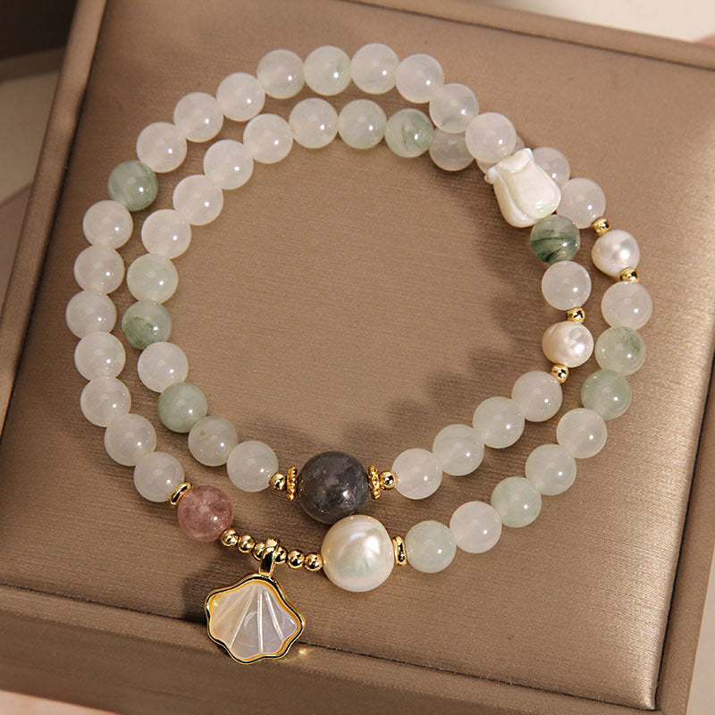 Tianshan Emerald Green Crystal Bracelet Artistic