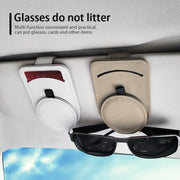 Universal Car Glasses Holder – Sun Visor Eyeglasses Clip & Sunglasses Case, Auto Interior Accessories