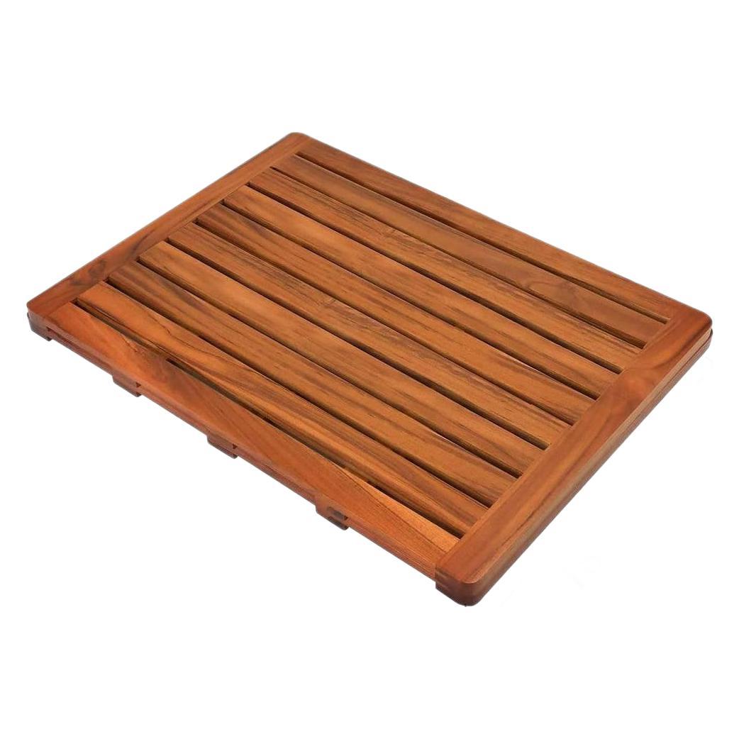 Household Solid Wood Bathroom Waterproof Non-slip Shower Mat Bathroom Bathtub Pedal