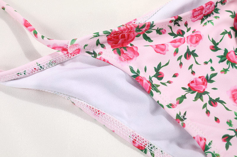 Women’s Printed Strap Bikini Set – Women’s Swimwear
