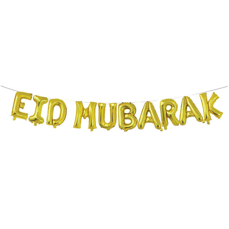 Eid Mubarak Latex Balloons for Ramadan Kareem Festival