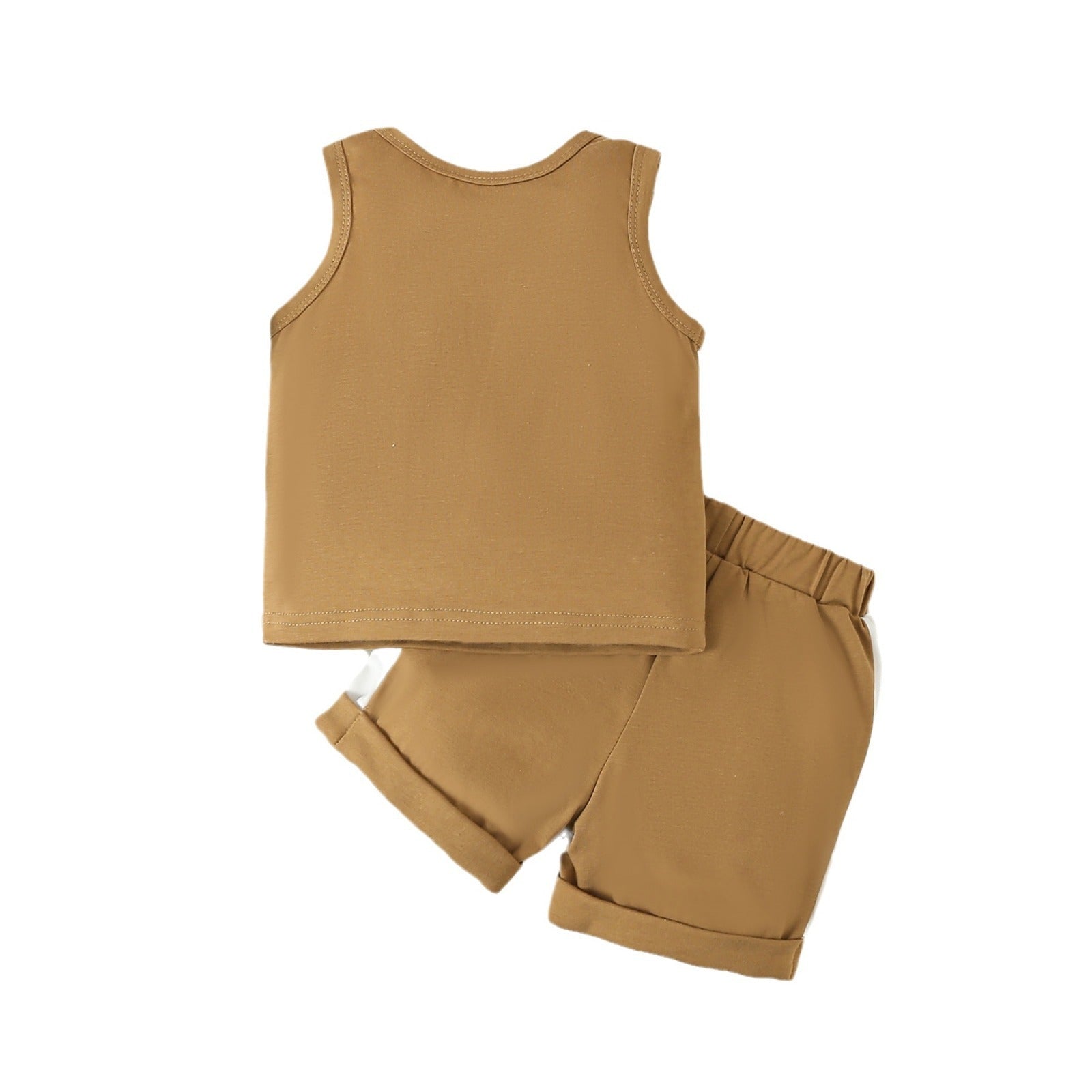 New Sleeveless Letter Vest Shorts Two-piece Set