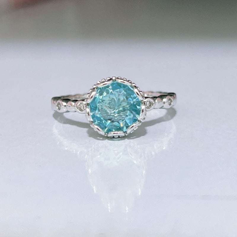 Women’s Zircon Fashion Ring – Creative Zinc Alloy Jewelry Accessory