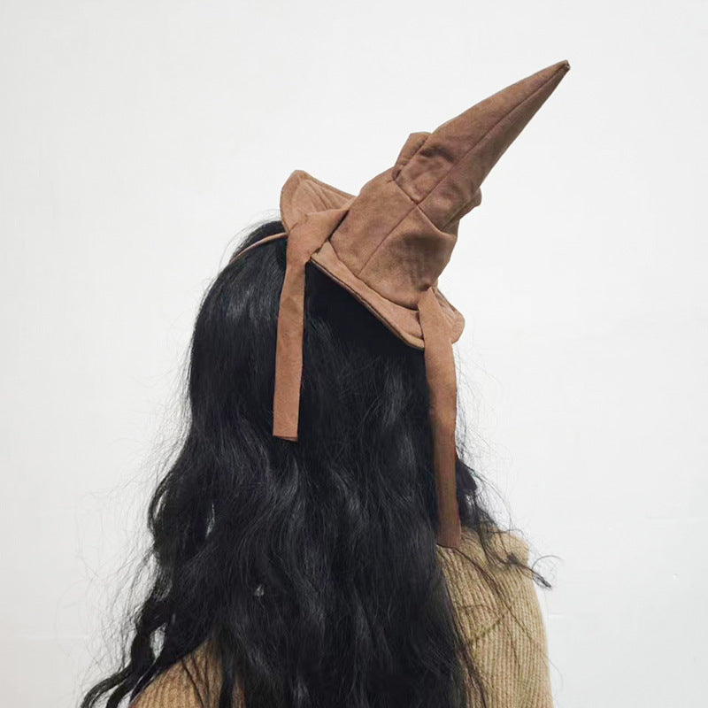 Halloween Day Party Photo Props Magic Witch Hat Headband