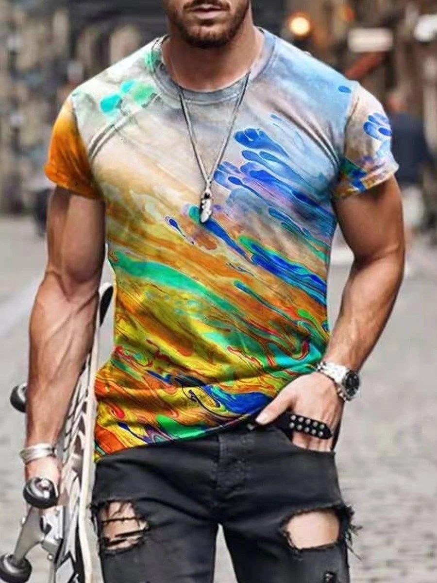 Men's Printed Short-sleeved T-shirt