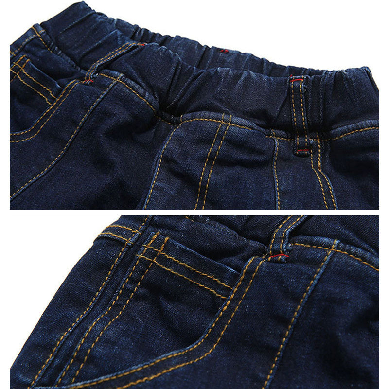Unisex Kids Relaxed Fit Stretch Denim Jeans Everyday Casual