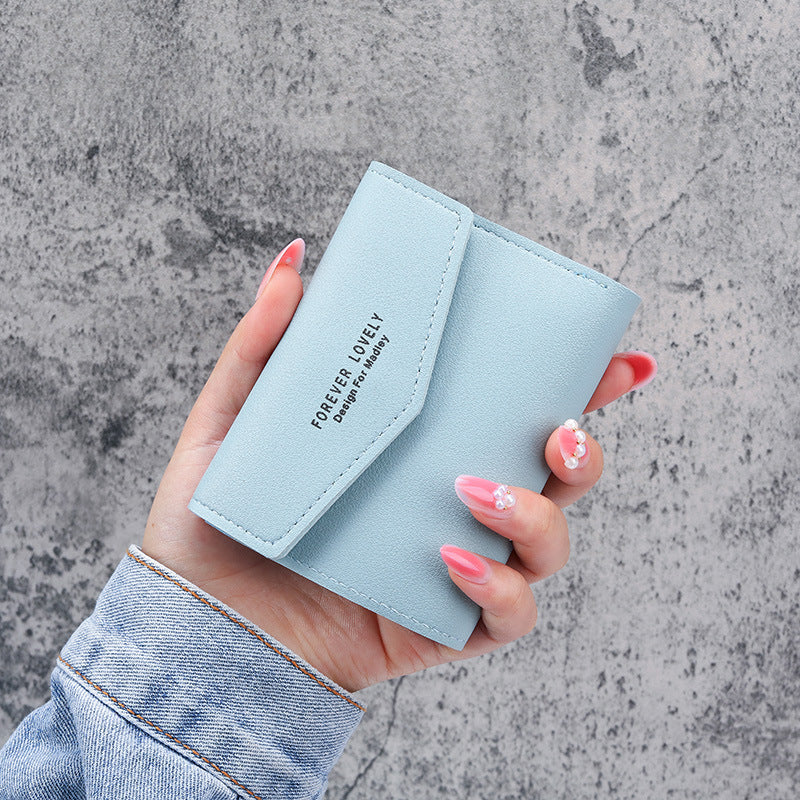 Slim PU Leather Card Holder Wallet Unisex Solid Color