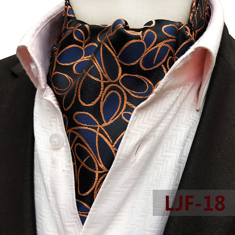 Men's British Jacquard Polyester Scarf