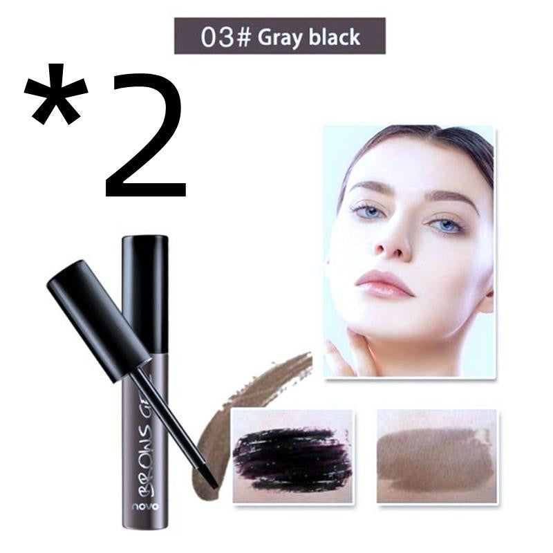 Plastic Eyebrow Tint Gel With Flat Brush Water Resistant