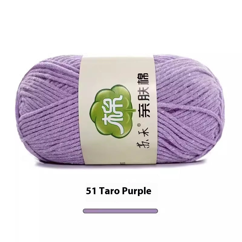 5-Strand Skin-Friendly Combed Milk Cotton Yarn – Hand Knitting Supplies