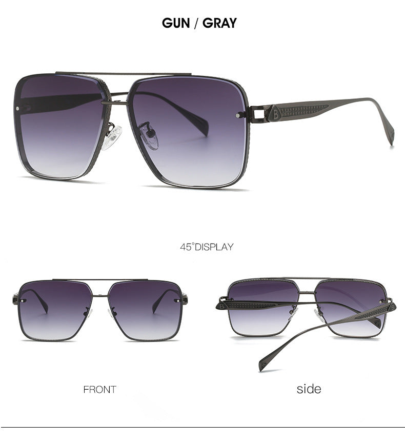 Men's Casual Metal Frame Sunglasses
