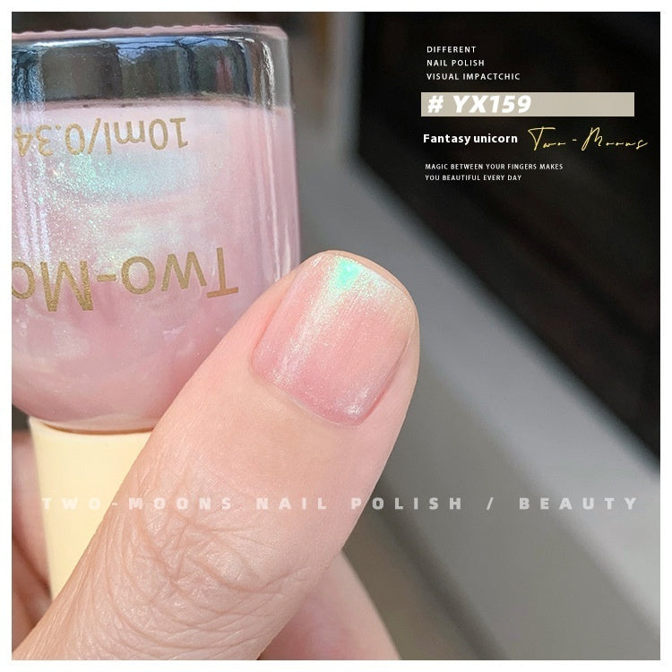 Pure Color Sequins Nail Polish Baking-free And Tear-free