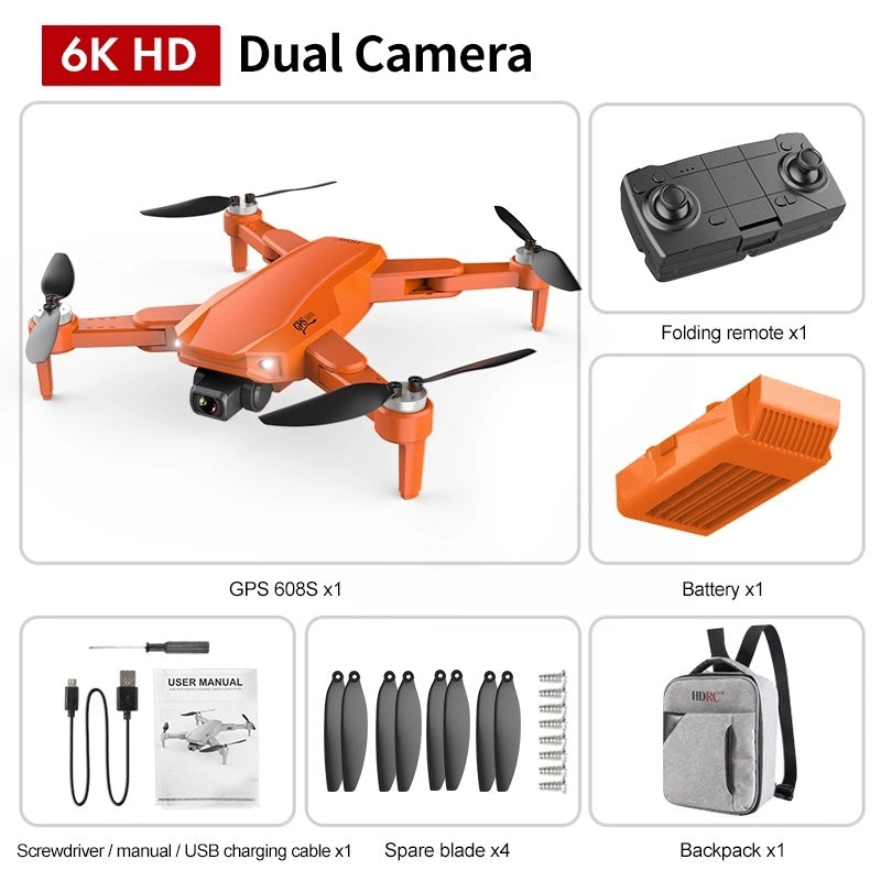 GPS Dual Camera Drone – High-Definition Quadcopter with Remote Control