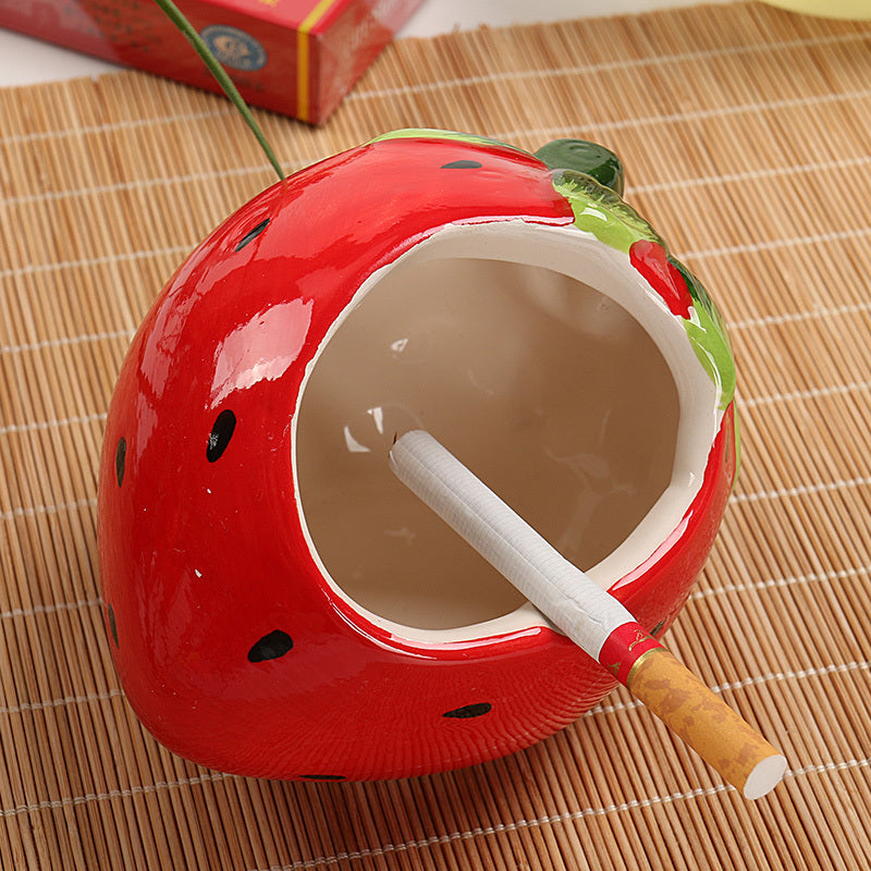 Home Ceramic Fruit Crafts Ashtray