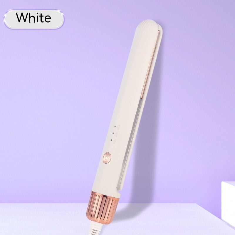 Mini Electric Hair Straightener – 2-in-1 Flat Iron & Curler Styling Tool