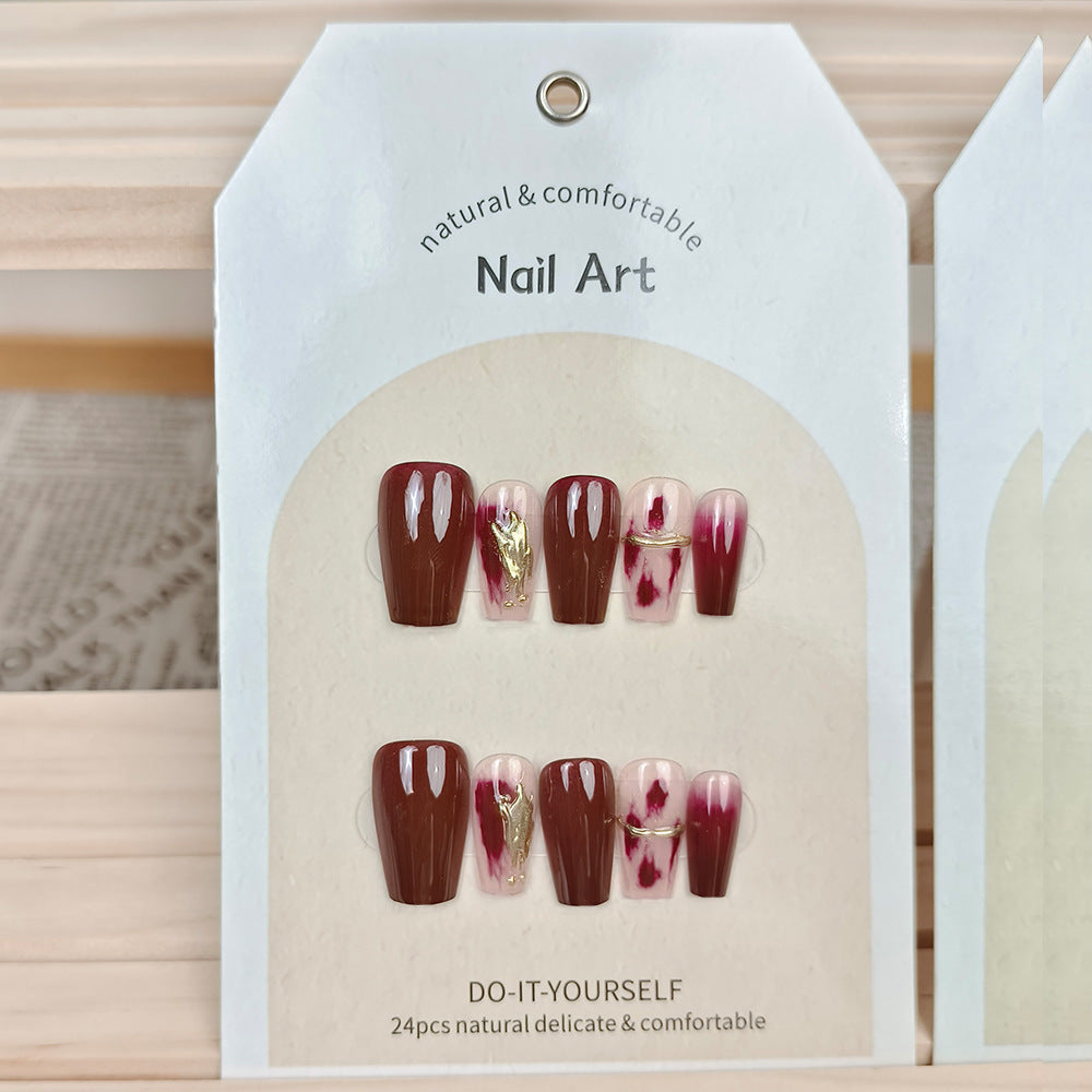 Hand Worn Nail Piece In China-Chic Red In The Year Of The Snake