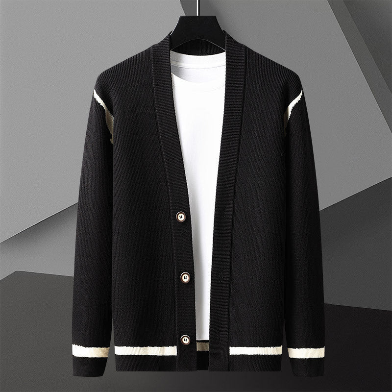 Autumn Cardigan Men's Long Sleeved Sweater Coat