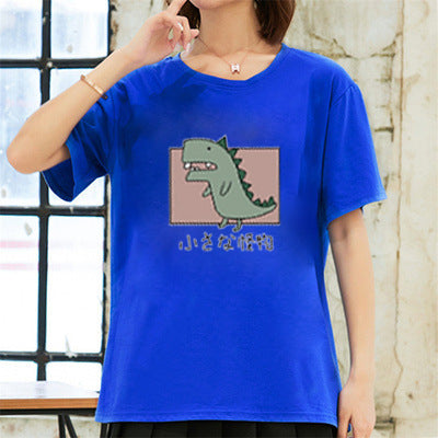 Korean Style Summer T-Shirt – Loose Fit, Plus Size, Casual Short Sleeve for Women