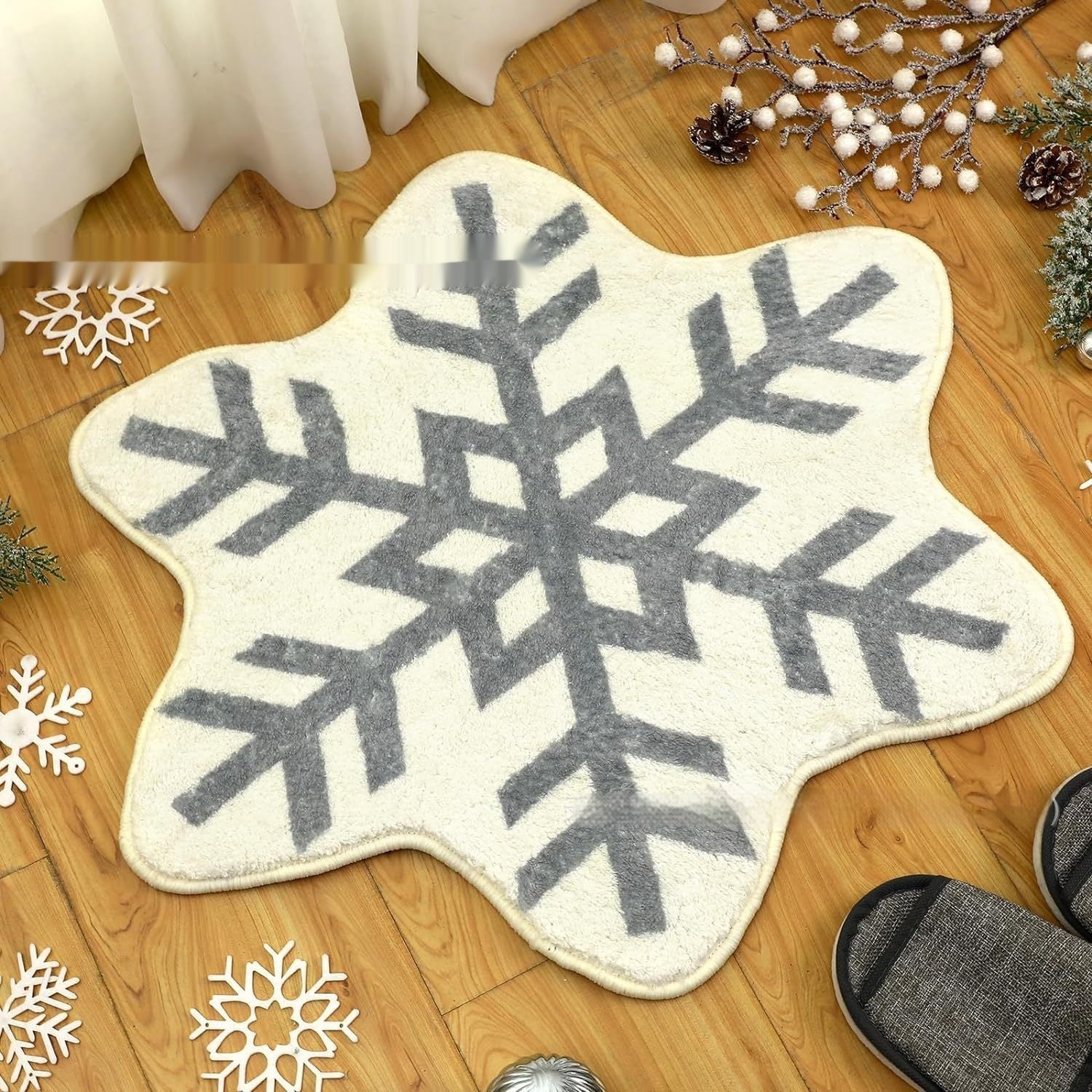Christmas Cashmere-like Carpet Easy To Care