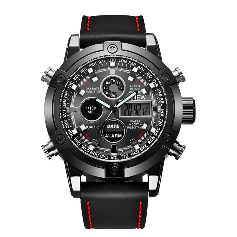 Men's Fashion Belt Multi-functional Watch