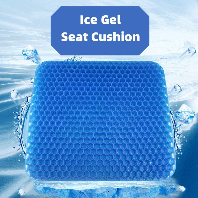 Summer Gel Seat Cushion, Breathable Honeycomb Design for Pressure Relief and Tailbone Support, for Home and Car Use