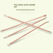 Double-Headed Facial Beauty Needle Set – 4-Piece Blackhead & Acne Extractor Kit