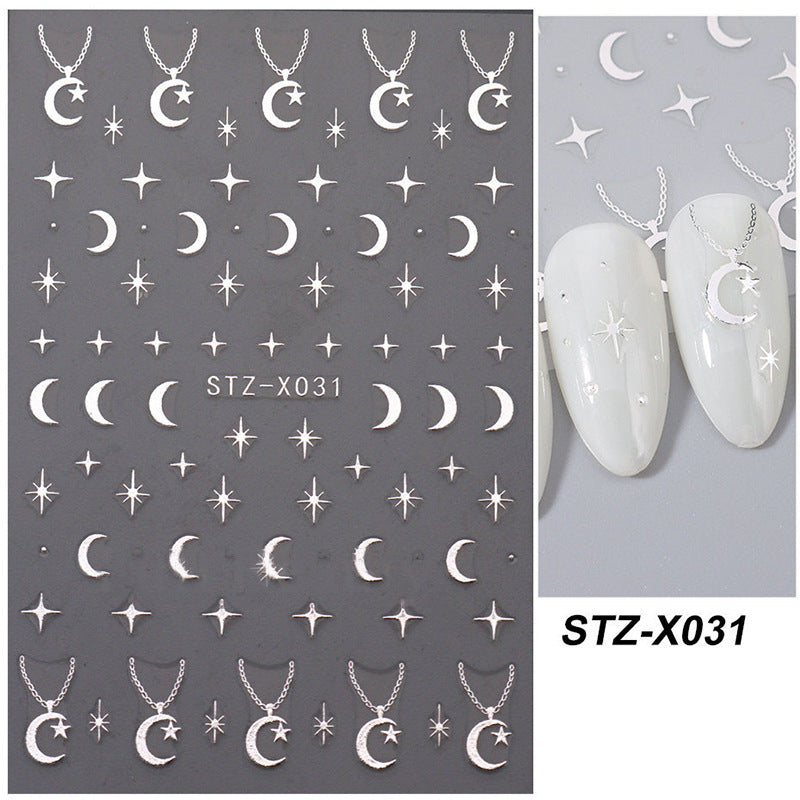 Nail Sticker Liquid Butterfly Dark Gilding