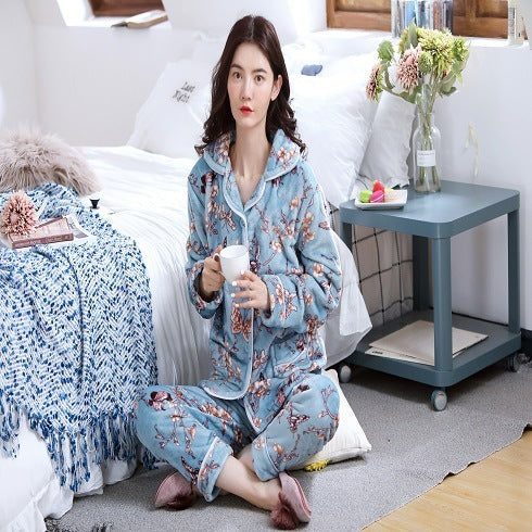 Women's Pajamas Coral Velvet Youth Home Wear Fashion