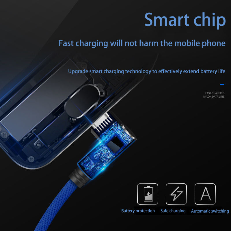 Mobile Phone Elbow Fast Charging Data Cable